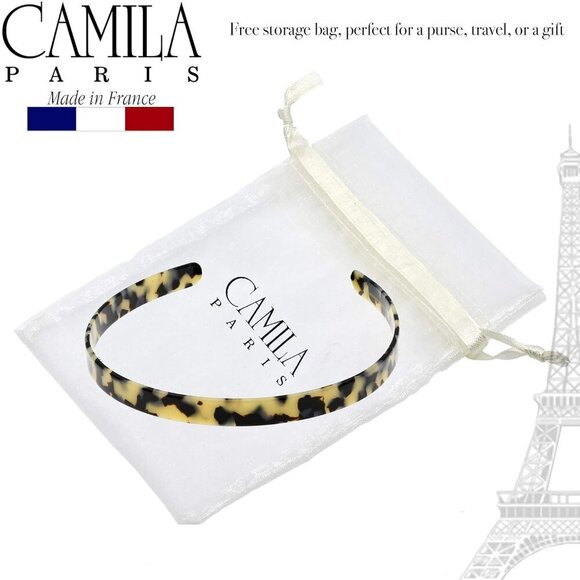 Women\'s French Headband Celluloid Flexible No Slip Durable Hair Accessory